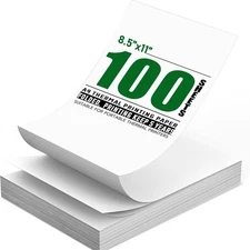 100Sheets 8.5x11" Folded A4 Thermal Continuous Paper For M08F M832 Hprt Printer