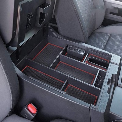 Toyota Tundra 2014-2021 Red Trim Accessories Center Console Organizer Tray