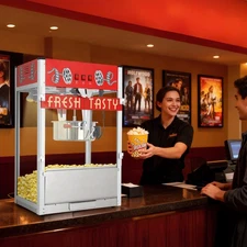 Movie Theater Commercial Tabletop Popcorn Machine Popper Maker 30/16/12/8/6oz