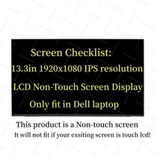 13.3" FHD Non Touch IPS Led Lcd Screen For Dell Latitude 7320 7330 Laptops FG4NW