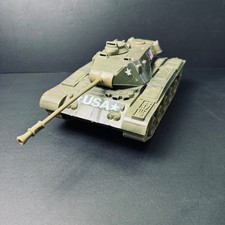 Vintage Processed Plastic Co USA Military Tank Toy Green 7520 Made in USA
