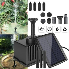 180L/h Solar Fountain Submersible Water Pump Kit Filter Panel Pool Garden Pond