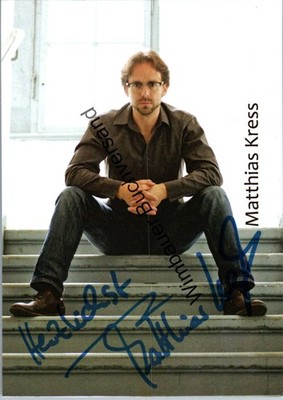 Original Autogramm Matthias Kress /// Autograph signiert signed signee Kress, Ma