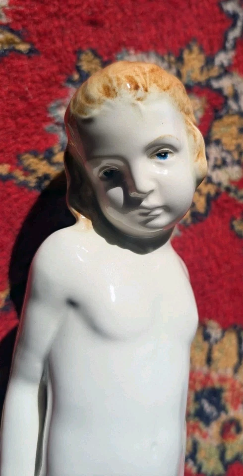 Porcelaine FRAUREUTH Saxe - Jeune Fille à la Couronne de Fleurs - Art Déco - Photo 4/4