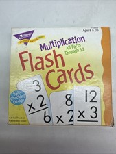 Multiplication Flash Cards Learning Math Mathematics Skills Trend Learning Card