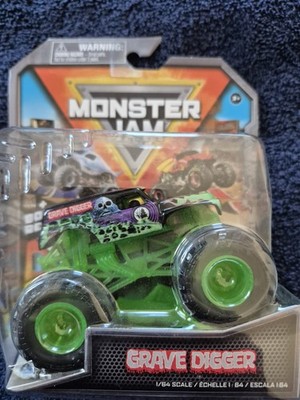 Monster Jam Grave Digger Neon Green Series 23 1:64 Translucent Glow Rare