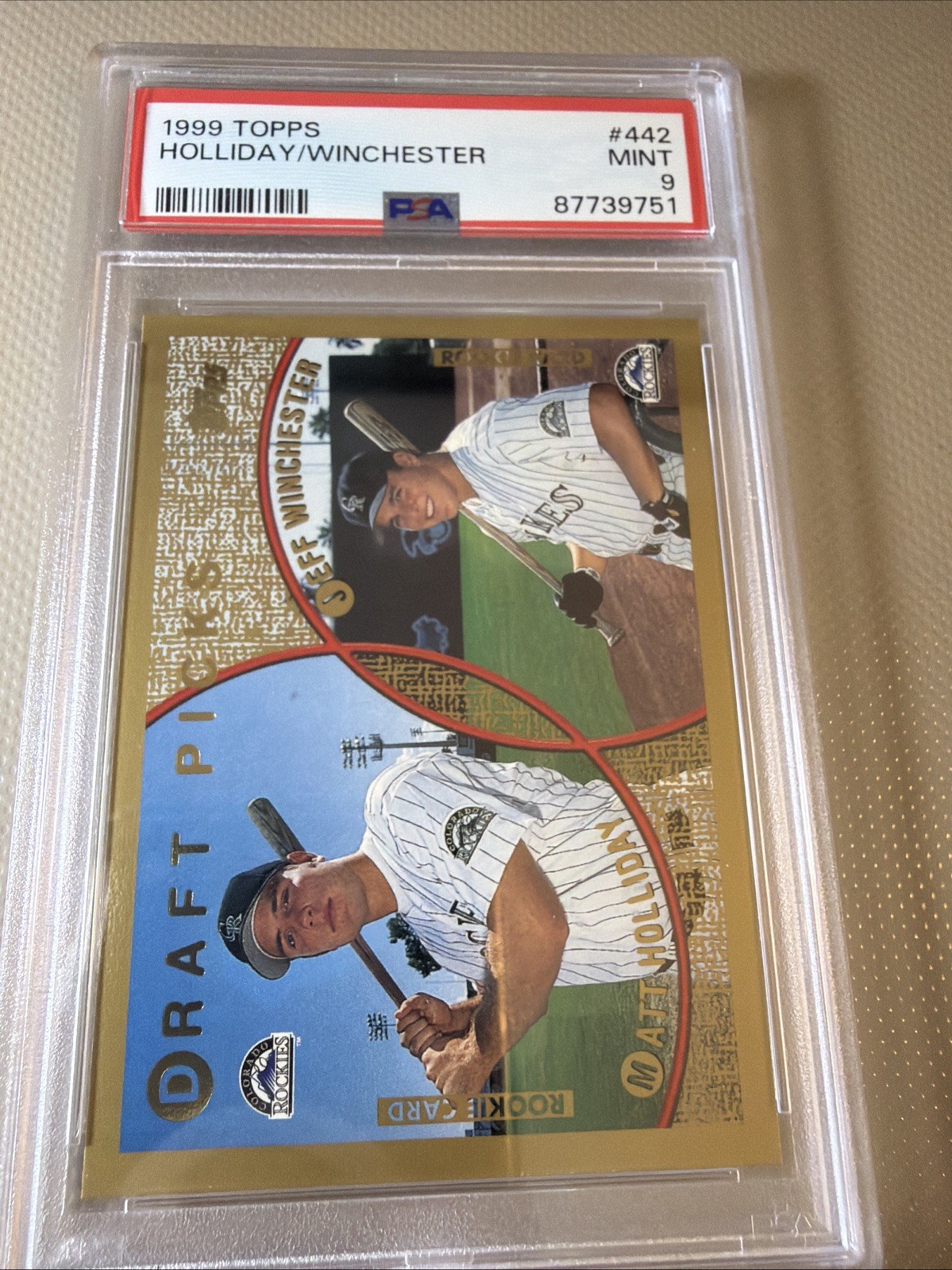 1999 Topps - Draft Picks Matt Holliday, Jeff Winchester #442 (RC)