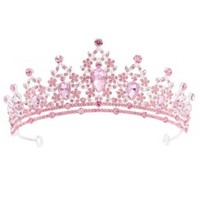 FORSEVEN Crystal Tiaras Crowns for Women Wedding Birthday Halloween Crowns