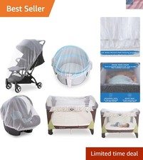 2 Pack Baby Mosquito Net for Stroller, Bug Net and Mesh Protection,White