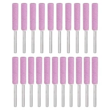 21pcs 7/32" Diamond Chainsaw Sharpener Sharpening Stone Grinding File Pink 