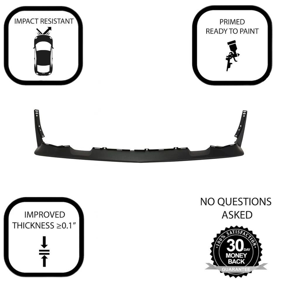 Válvula de para-choque dianteiro para 2011-2014 Dodge Challenger SRT8 defletor inferior texturdo - Imagem 3 de 4