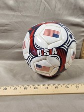 USA Mini Soccer Ball Size 2 Official Red White Blue Great Shape
