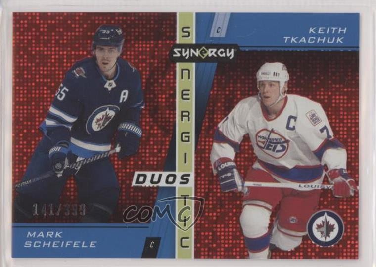 2021-22 Upper Deck Synergy Red 141/399 Mark Scheifele Keith Tkachuk #SD-7 0is9