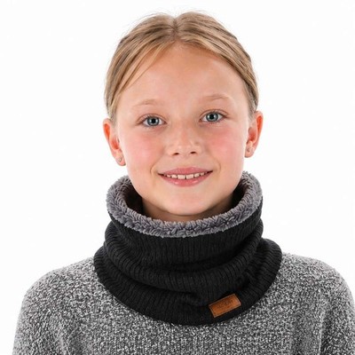 NovForth Winter Knit Neck Warmer Black Gray Cowl Scarf Men/Women  *NEW *