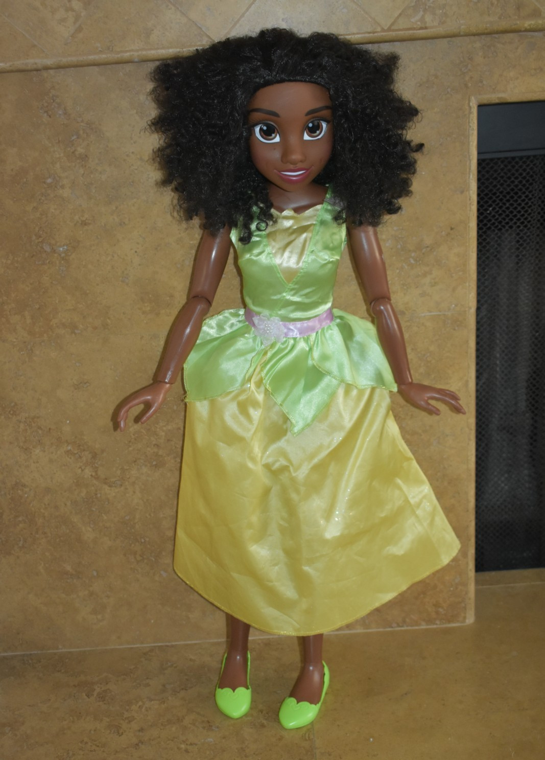 RARE LARGE Disney Princess and the Frog Tiana Doll 32" Big My Size Playdate Doll