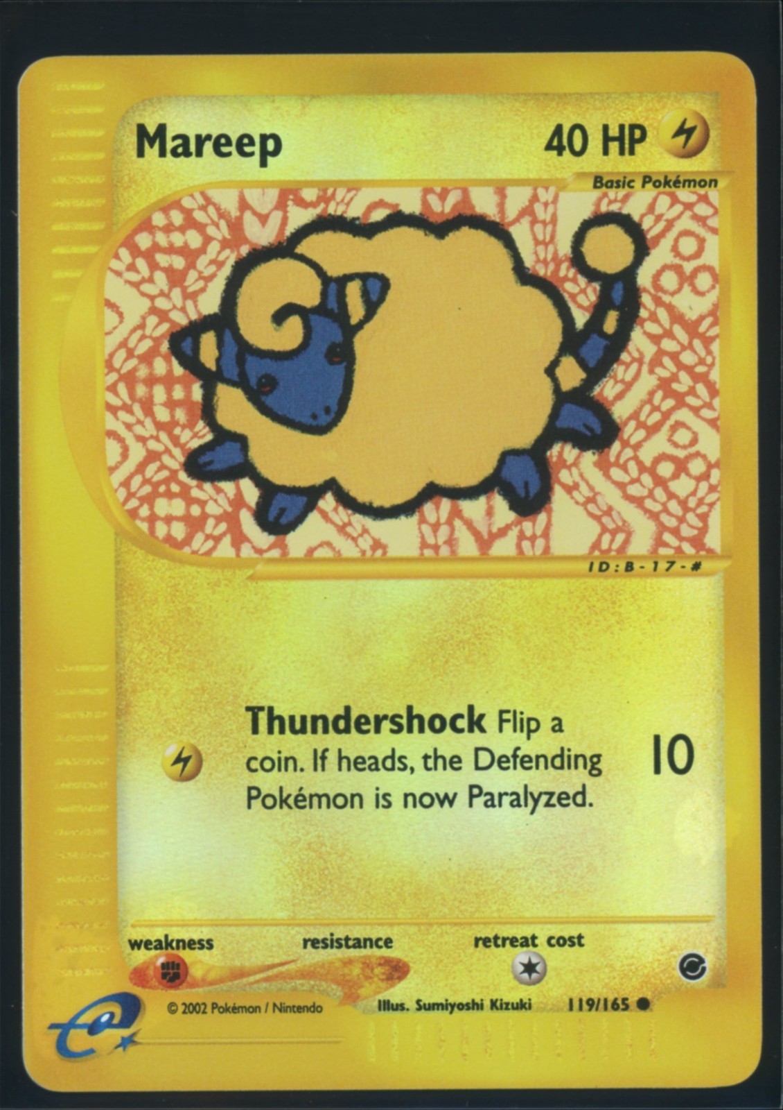 Pokemon EXPEDITION - #119/165 Mareep - Reverse Holo - ENG - Near Mint