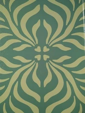 Modern Green Canvas Wall Art 20x24 Abstract Botanical Pattern Decor