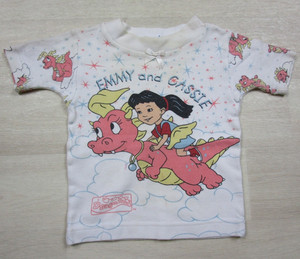 Vintage Y2K Dragon Tales "Emmy & Cassie" T Shirt Baby (12 Mos) Cartoon PBS Kids
