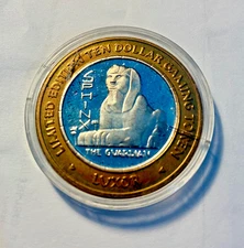 Vintage Limited Edition Ten Dollar Gaming Token .999 silver LUXOR LAS VEGAS 2001