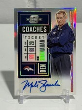 MIKE SHANAHAN - 2020 CONTENDERS OPTIC COACHES TICKET AUTO #12/50 - RARE!