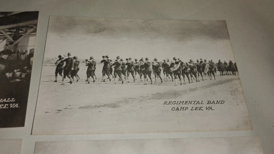 9 Vintage Original Camp Lee Virginia 1918 Postcards WW1 Military Army Doughboy  - Image 4 of 4