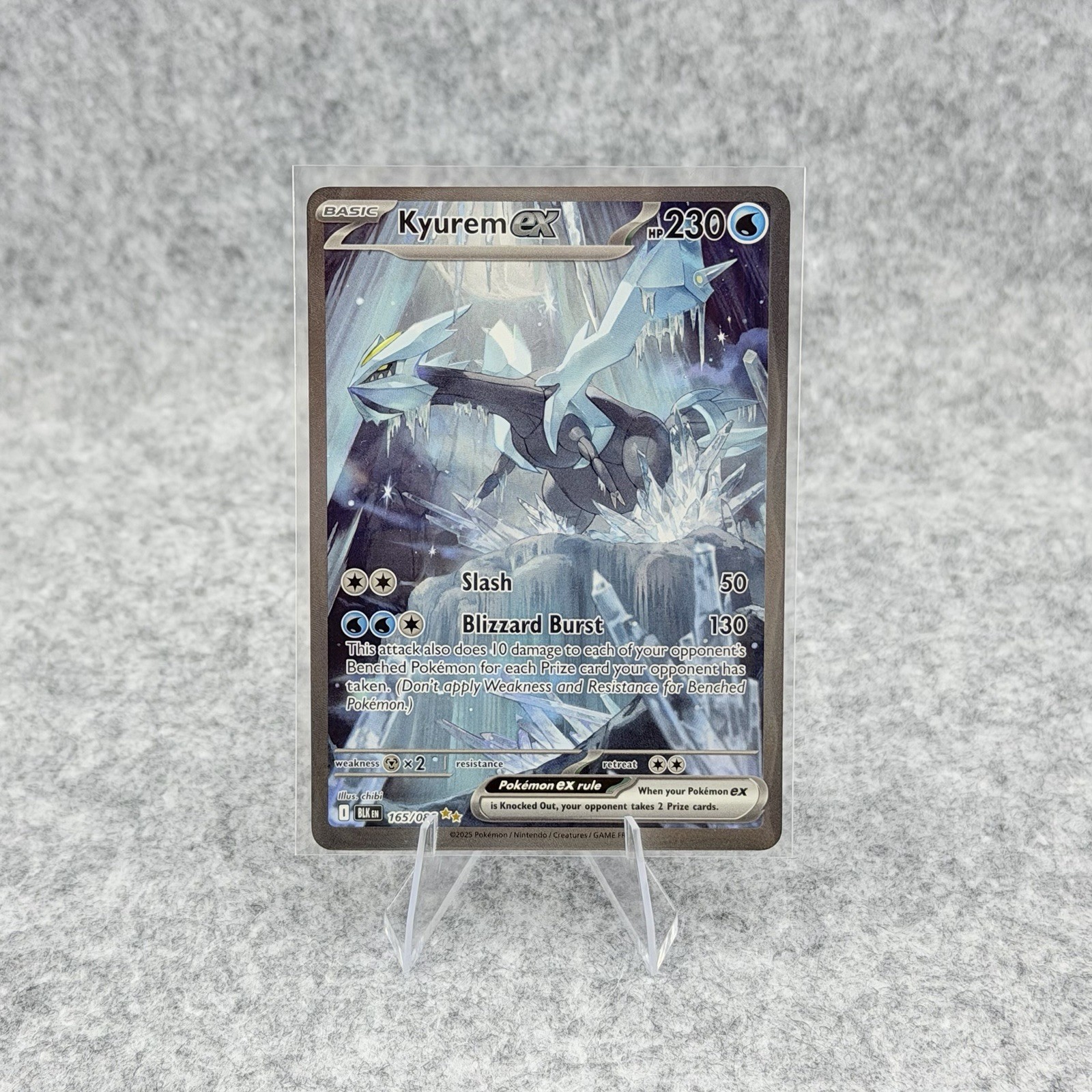 Kyurem 165/086 Special Illustration Rare Full Art Black Bolt Pokemon TCG Holo