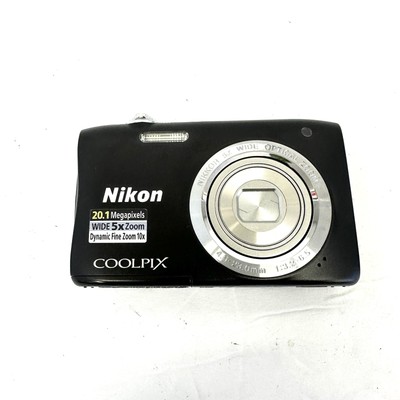 NIKON COOLPIX S2900 20.1MB DIGITAL CAMERA BLACK W/BATTERY/CHARGER