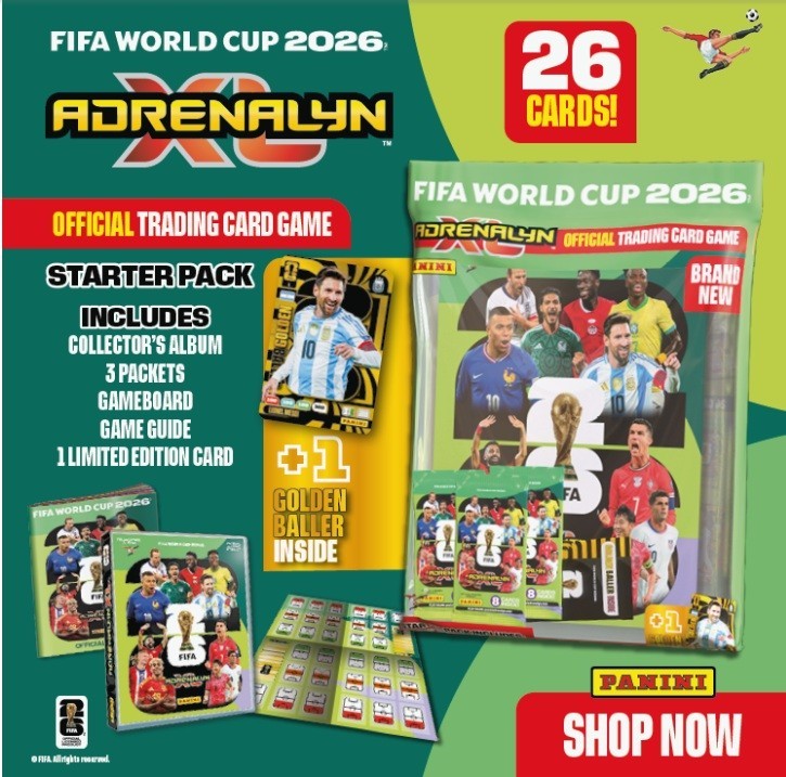 2026 Panini Adrenalyn FIFA World Cup Starter Pack (Album+20 Cards+