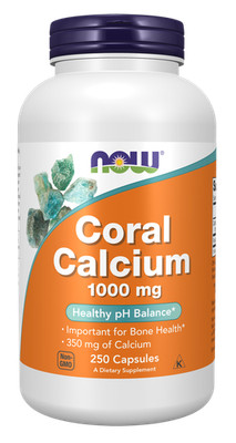 NOW Foods Coral Calcium 1000 mg 250 Veg Caps 11/28EXP