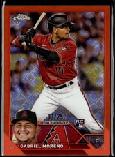 2023 Topps Chrome Logofractor Edition #189 Gabriel Moreno Orange Refractor #/25