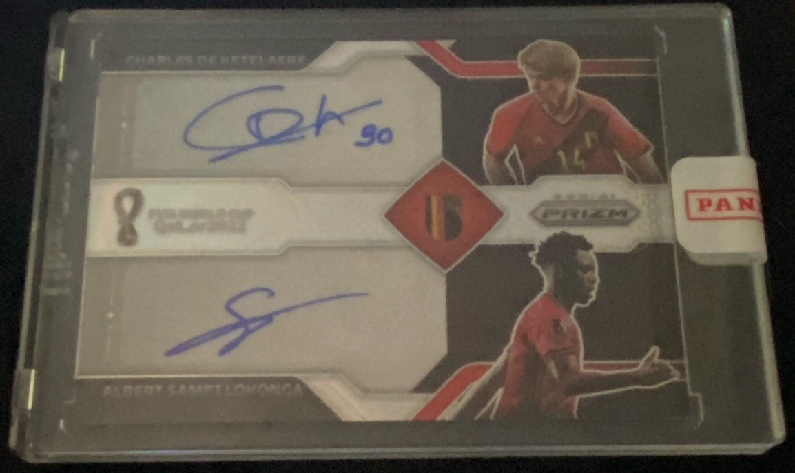 Panini Prizm World Cup Qatar Dual Signatures Silver Prizm Auto #D-BEL /25