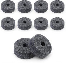 Soft Cymbal Stand Felt Washer 10 Pcs Grey Replacement for Drummers