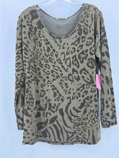 Pre-Owned Made In Italy Green Size One Size Long Sleeve Blouse