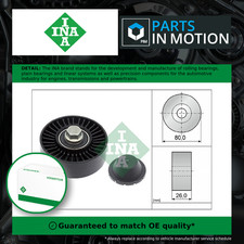 Image of Aux Belt Idler Pulley fits BMW 325 2.5 04 to 13 Guide Deflection INA 11287535860