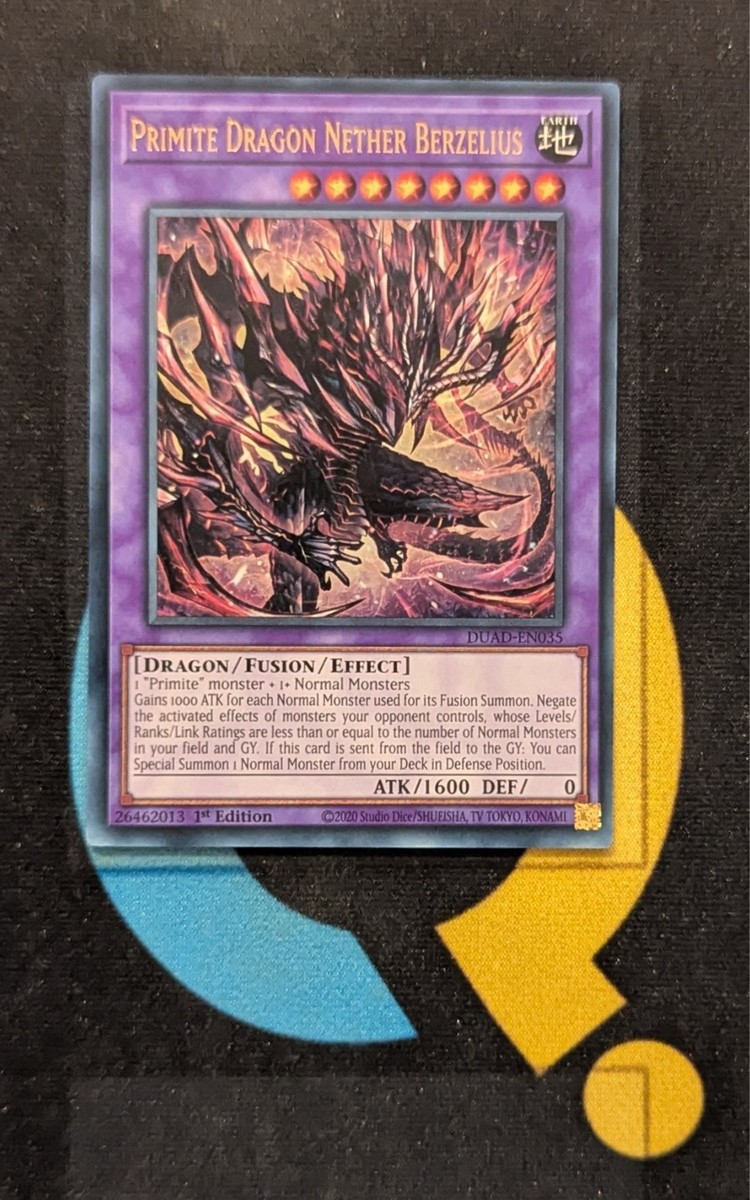 DUAD-EN035 Primite Dragon Nether Berzelius Ultra Rare 1st Ed