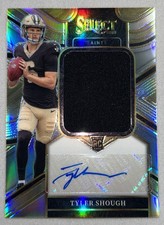 2025 Select Tyler Shough Jumbo Rookie Signature Swatches Silver /249 Saints