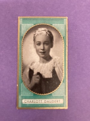 1937 BUNTE FILMBILDER FILM STARS #443 CHARLOTT DAUBERT CIGARETTES CARD