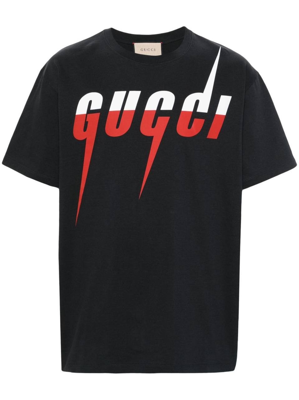 Gucci Blade Cotton Print Tee Shirt Black Mens Size M