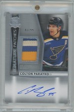 2024-25 The Cup Colton Parayko Signature Patches Auto 47/99 #SP-CP Hockey Card