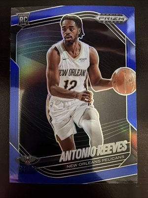 #ad 2024 25 Prizm Black Antonio Reeves RC Blue Prizms 199 Pelicans $2.95
