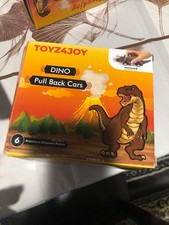 6-Pack Dinosaur Pull Back Toy Cars - Perfect Dino Gift for Kids Age 3-5