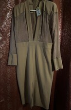 Beige Split Front Dress Size 2X