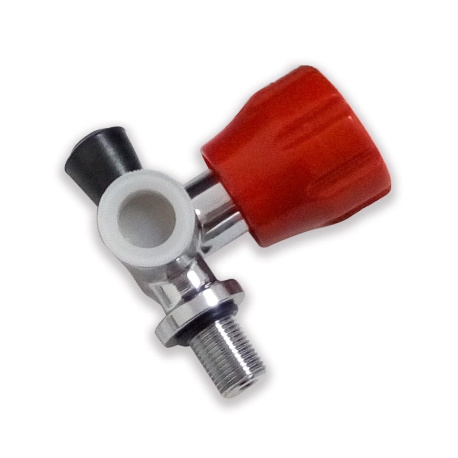 PCP Tank Valve 30mpa 300bar Air Tank Valve M18X1.5 (Red, AKH-H1)