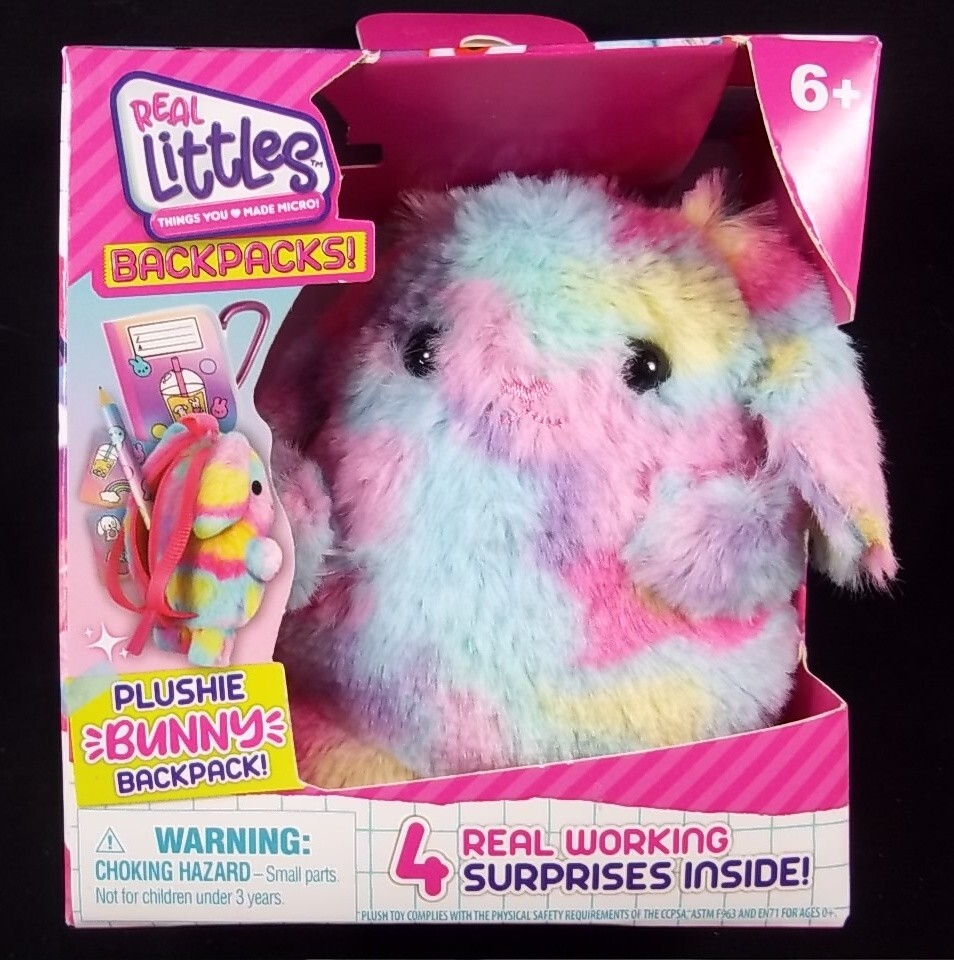 Real Littles PLUSHIES Bunny mini backpack surprises NEW