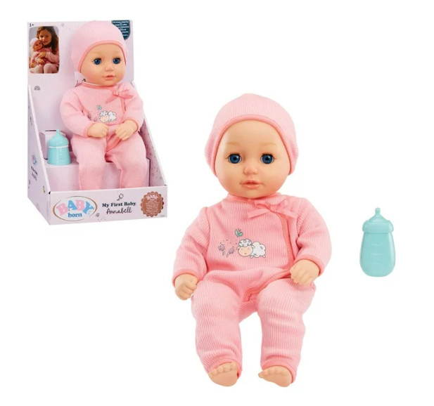My First Baby Doll, Blue Eyes, Realistic Soft-Bodied, Ages 1+ Eyes Open & Close