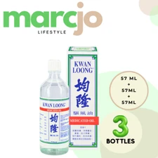 [FLASH SALE] [3 BOTTLES] KWAN LOONG Medicated Oil (57ml + 57ml + 57ml)