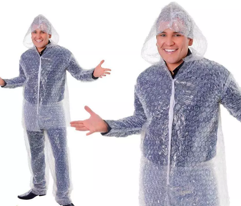 Bubble Wrap Safety Suit Costume