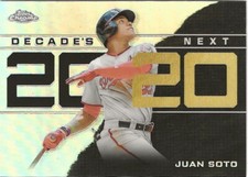 2020 Topps Chrome Update Juan Soto Decade's Next Refractor SP #DNC-10