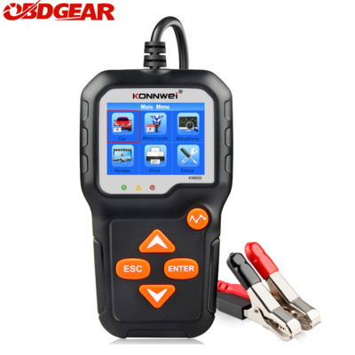 KONNWEI KW650 6V 12V Car Battery Tester 100-2000 CCA Motorcycle Battery System A