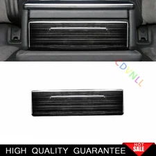 Fit For Audi A6 A7 2019-2022 Black Steels Rear Storage Box Cover Trim 1X